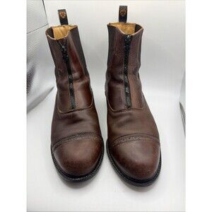 Ariat A2-Devon Men’s Paddock Boot Size 11 US Waxed Chocolate Brown W/ Zipper